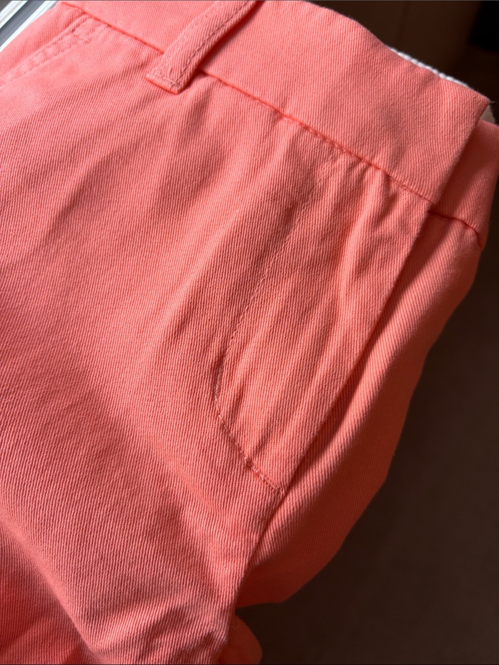 J Crew Chino Shorts 3” Coral/shrimp color NWOT